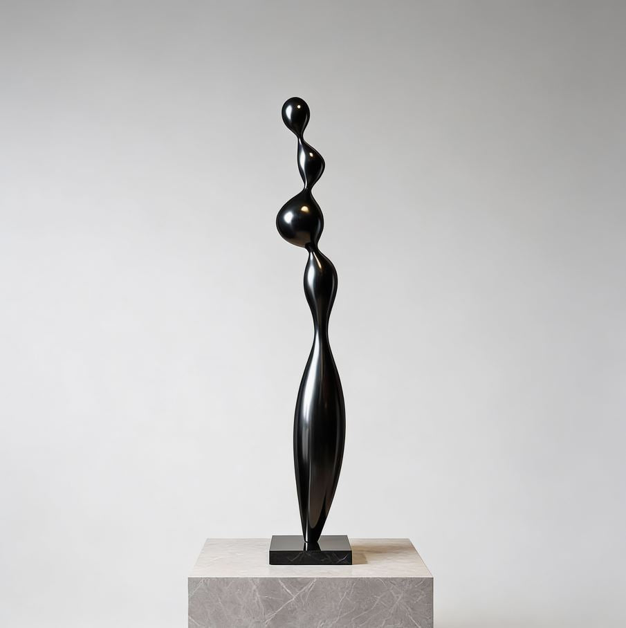 Modern Black Sculpture