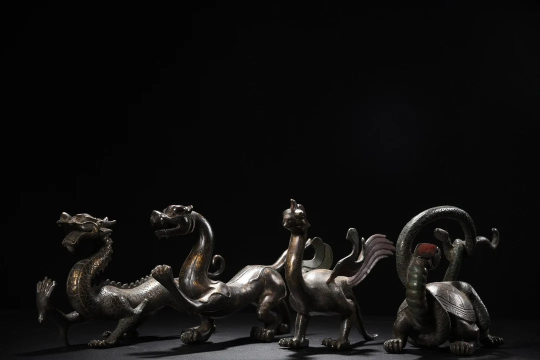Sculpture Four Divine Beasts