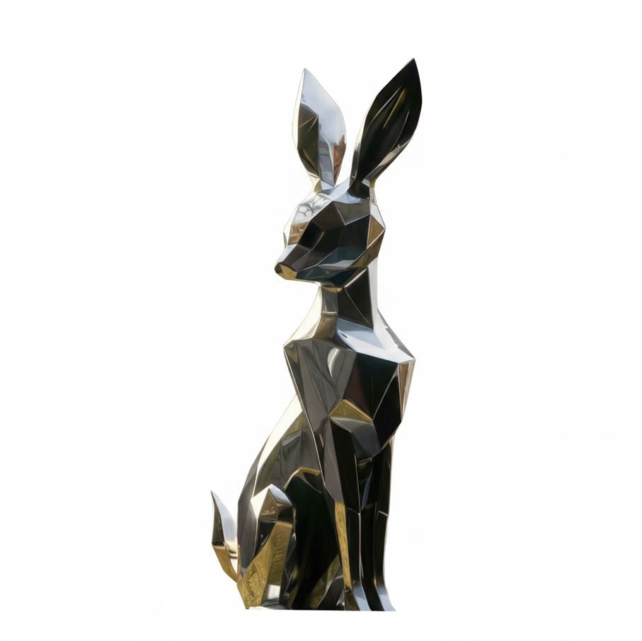 Stainless Steel Bunny Sculpture