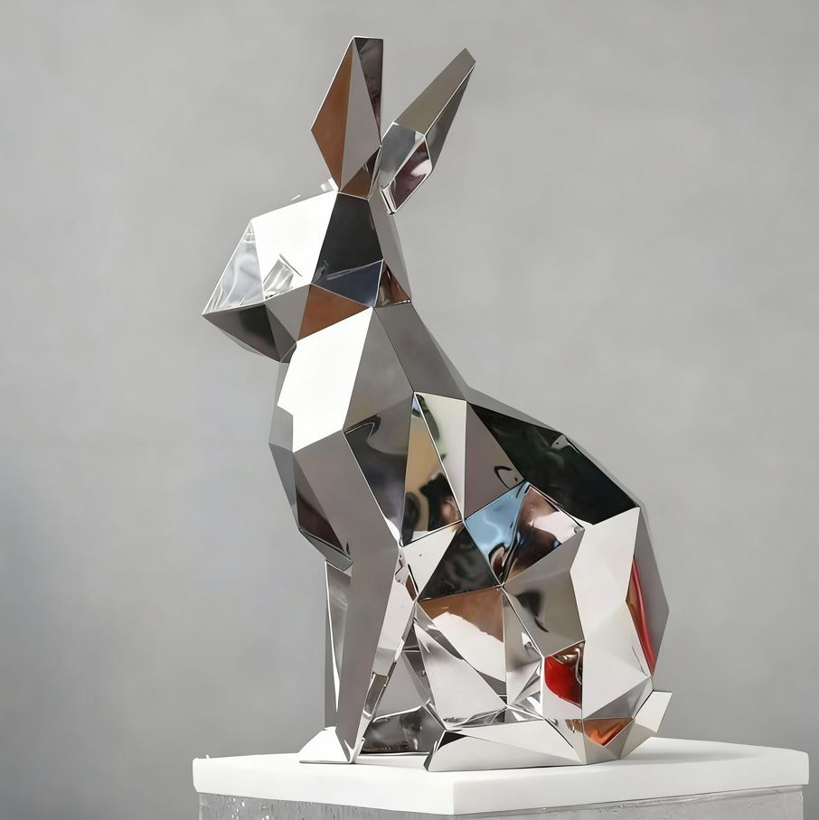 Stainless Steel Rabbit Statue