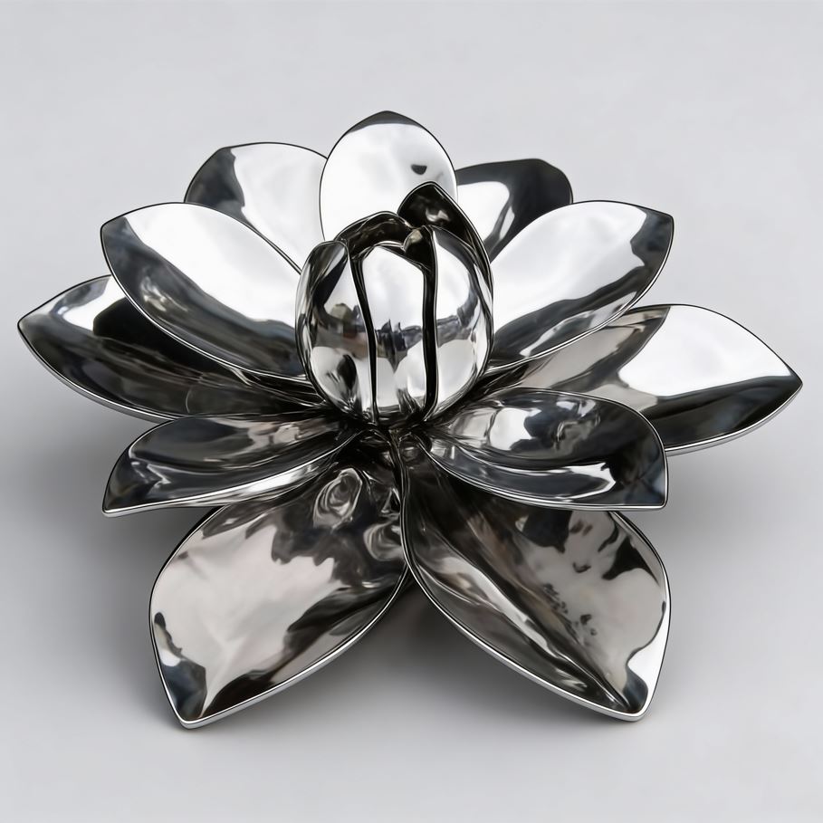 Steel Flower Sculpture